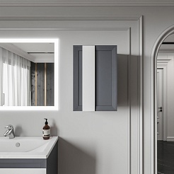 Бриклаер Шкаф подвесной Берлин 40x60 оникс серый – фотография-2